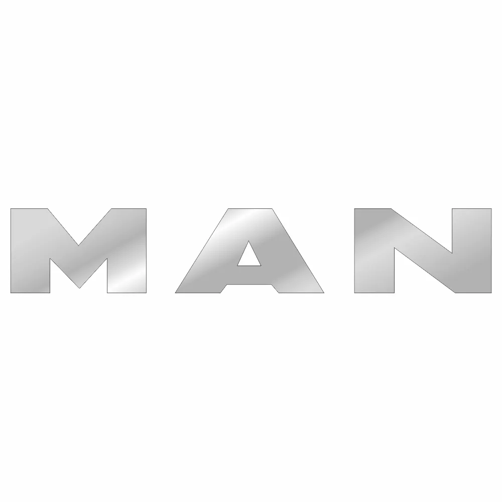 Накладки из нержавеющей стали на буквы MAN TGL (H=85мм) NKN-184 — фото 1