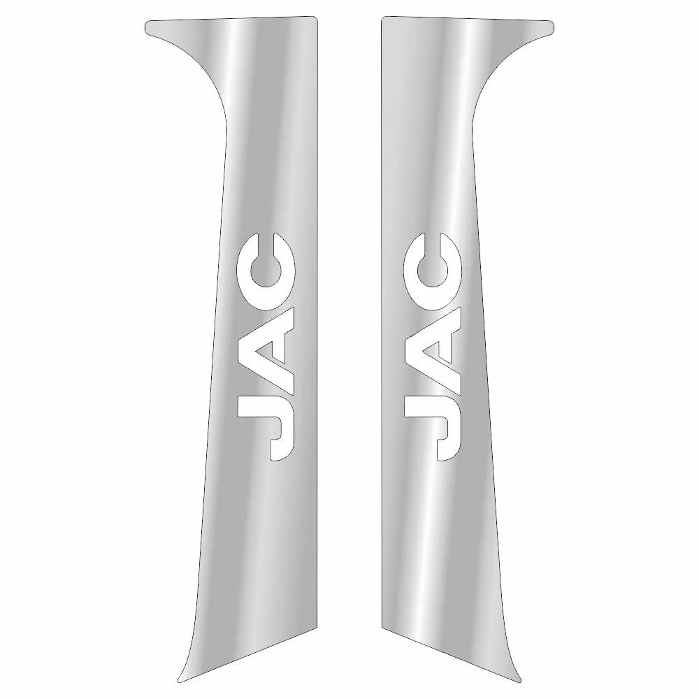 Накладки из нержавеющей стали на стойки дверей JAC K7 NKN-188 — фото 1