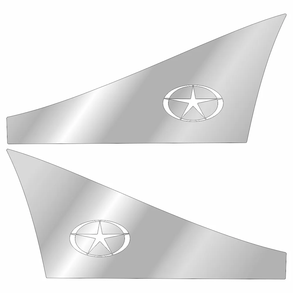 Накладки из нержавеющей стали на низ двери JAC K7 NKN-187 — фото 1