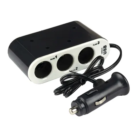 Разветвитель в прикуриватель № 012 3 устройства USB 1 порт