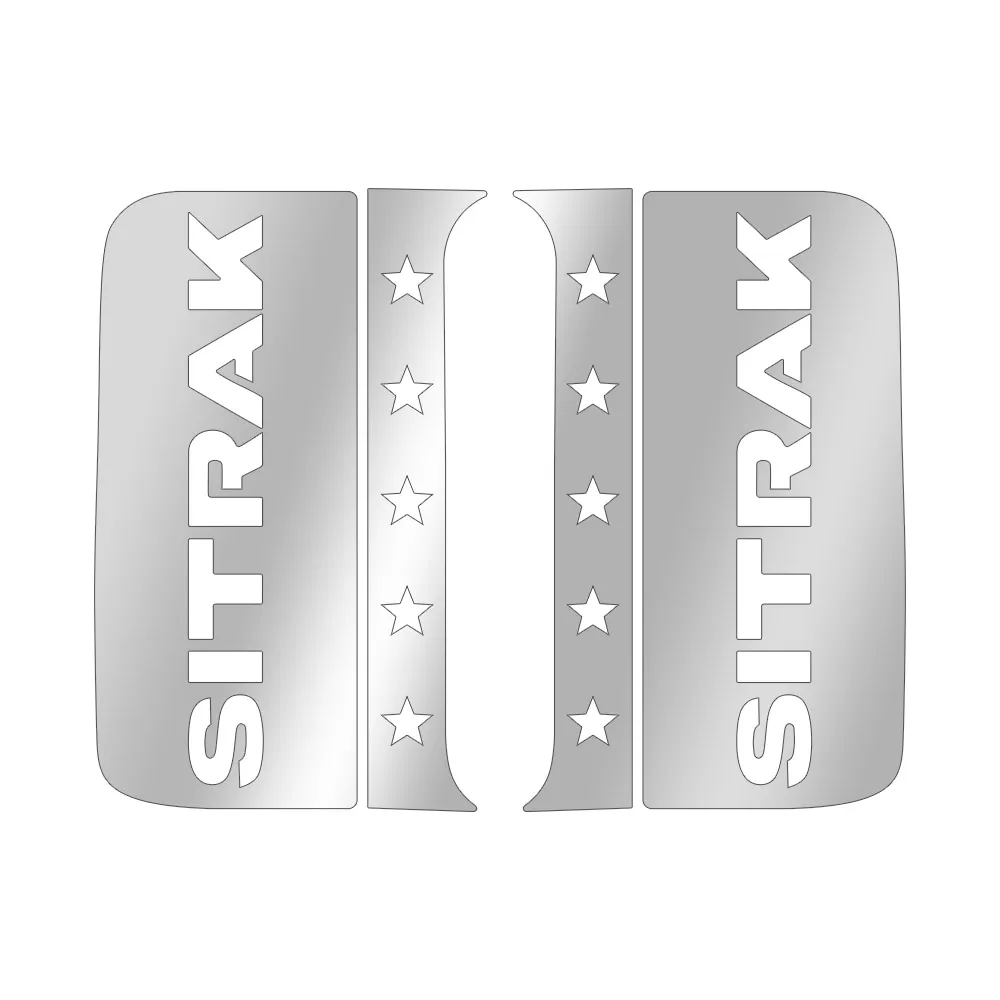 Накладки из нержавеющей стали на фальшокна №2 Sitrak C7H NKN-225 — фото 1