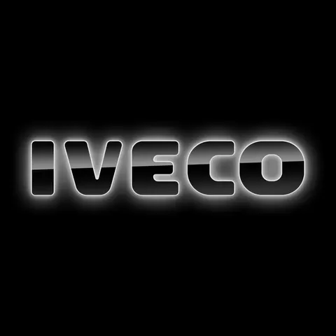 Буквы SDP (пластик) черный эмблема на капот IVECO STRALIS от 2021 (580х115)