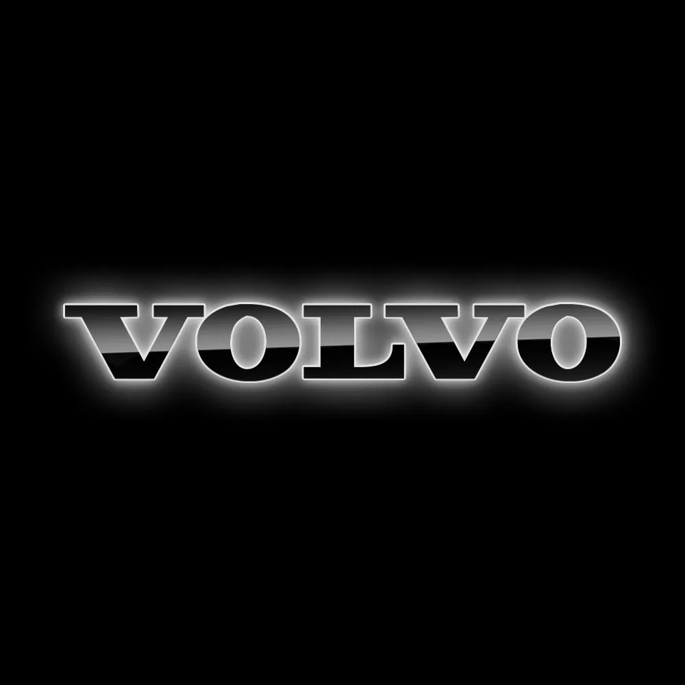 Светодиодная надпись-логотип для грузовиков (черный пластик) VOLVO (1300х160мм) — фото 1