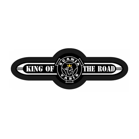Замшевое панно в спальник SCANIA (белый пластик) 1000х350мм "KING" (24v)