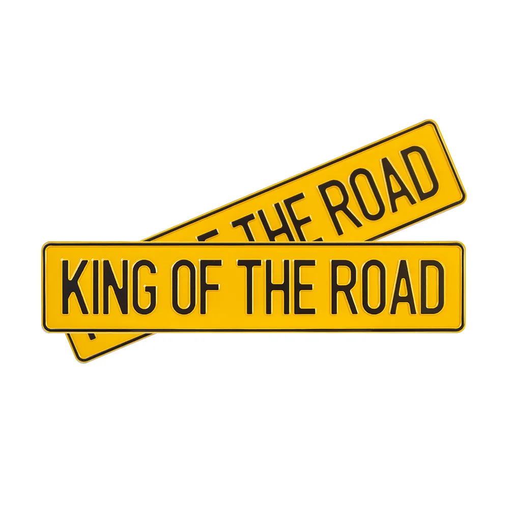 Автомобильный сувенирный номер KING OF THE ROAD — фото 1