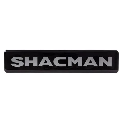 Объемная наклейка VT SHACMAN (200х40мм, черная)