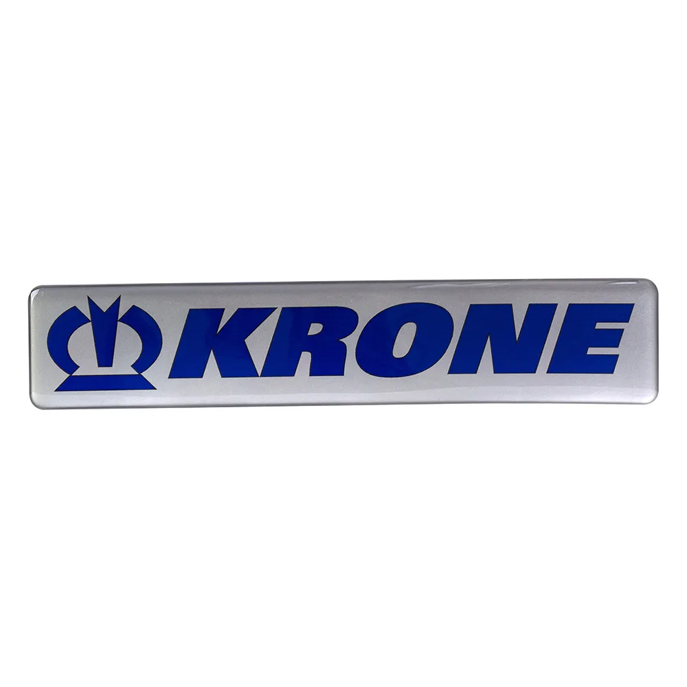 Объемная наклейка VT KRONE (200х40мм, серо-синяя) — фото 1