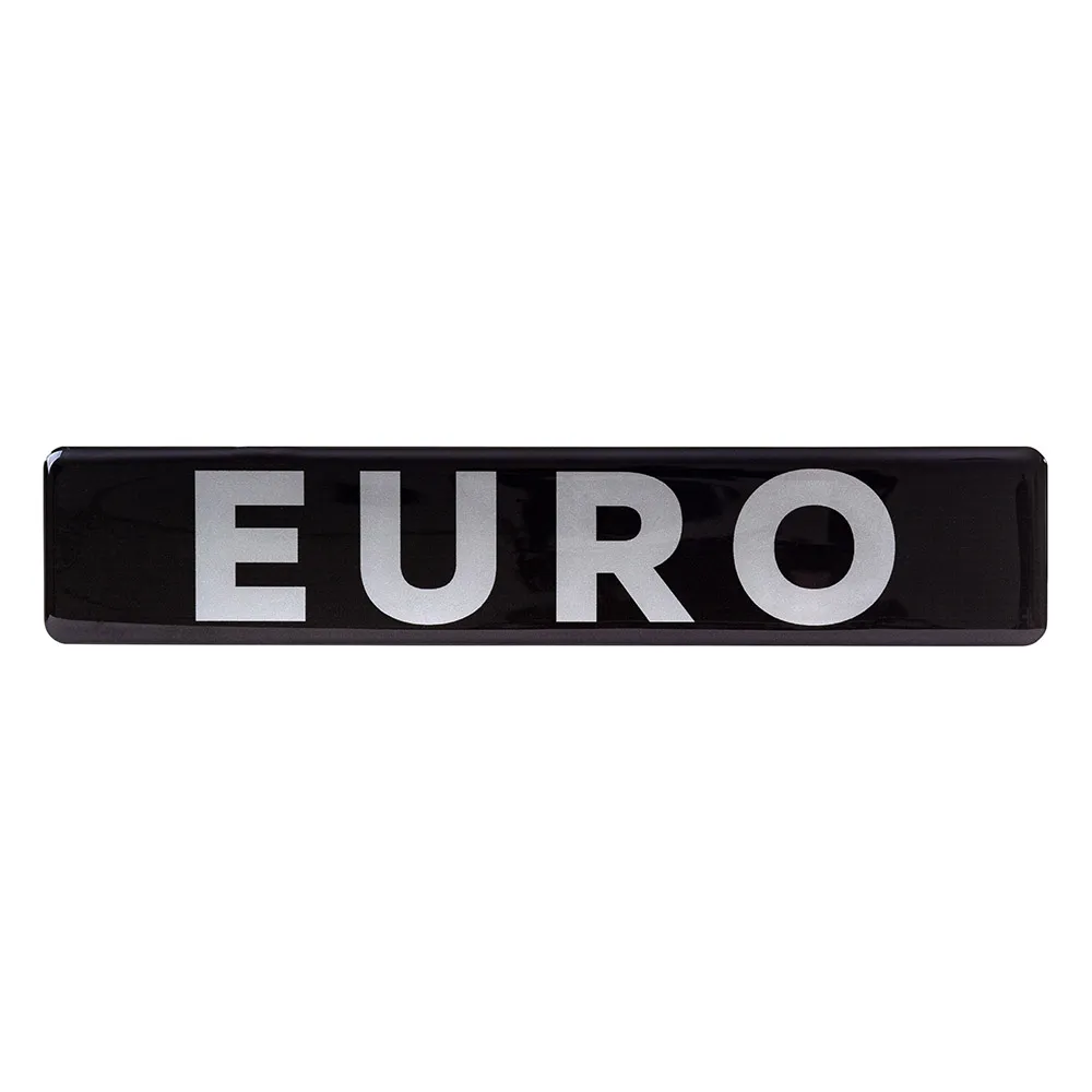 Объемная наклейка VT EURO (200х40мм, черная) — фото 1