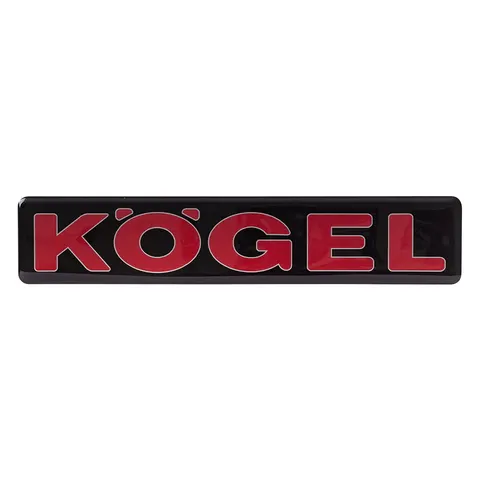 Объемная наклейка VT KOGEL (200х40мм, черно-красная)