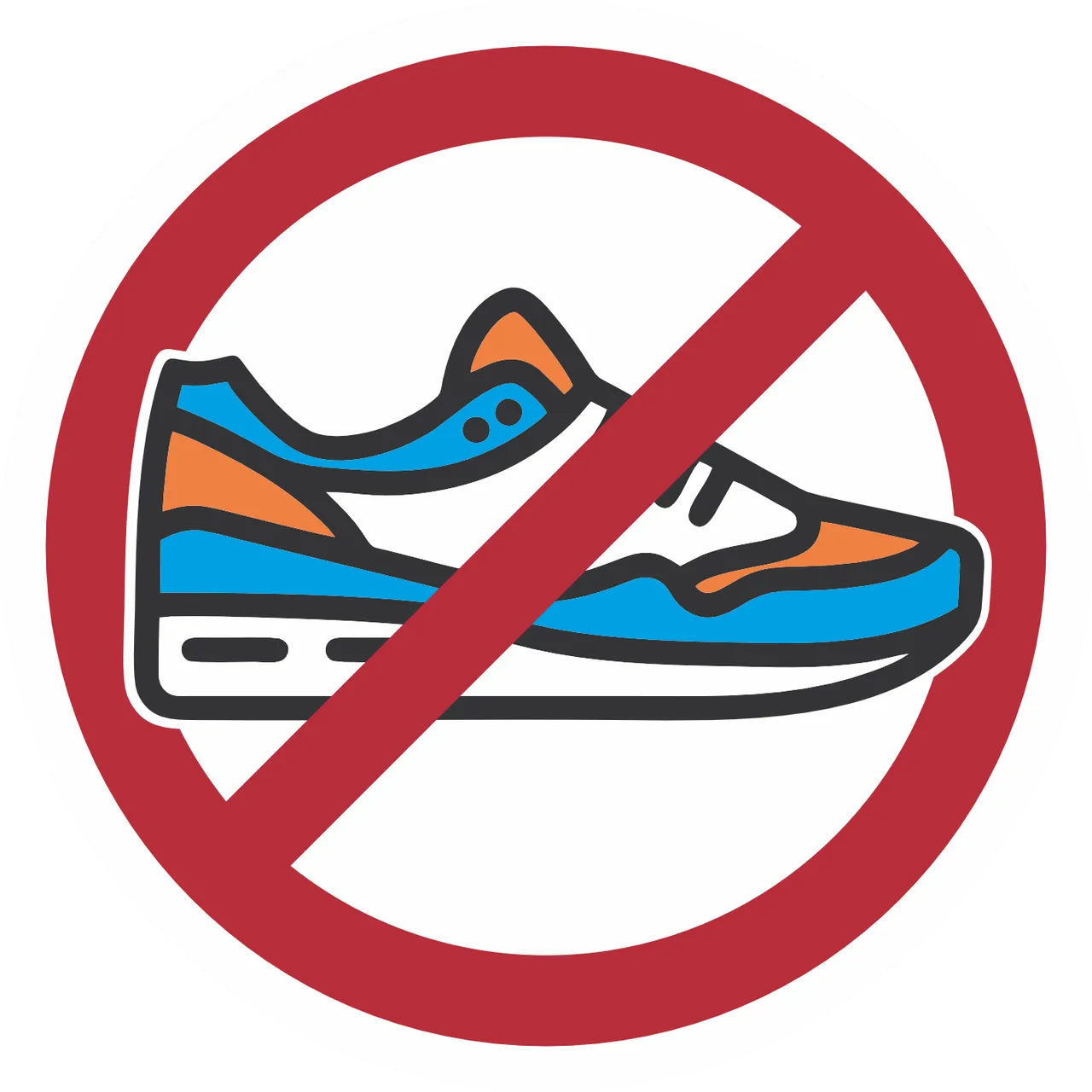 Наклейка VT NO SHOES 8 — фото 1