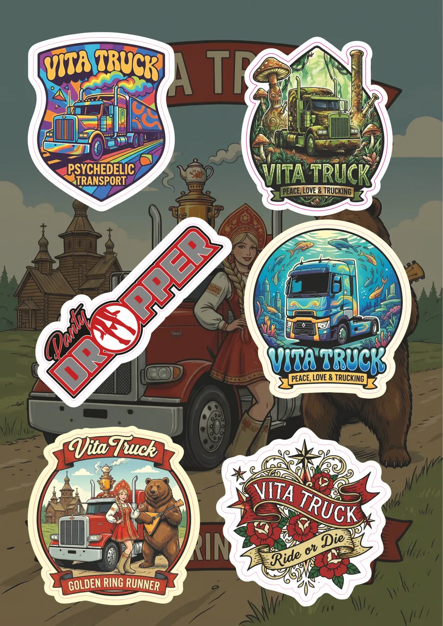 Набор наклеек VT STICKER PAСK-6 — фото 1