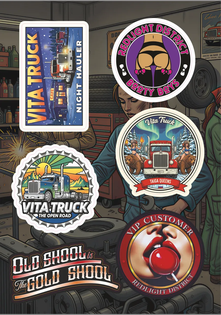 Набор наклеек VT STICKER PAСK-9 — фото 1