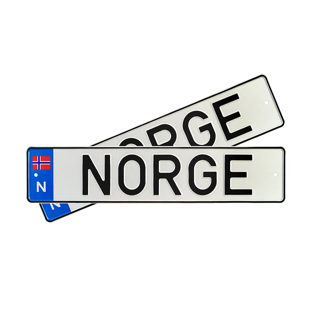 Автомобильный сувенирный номер NORGE — фото 1