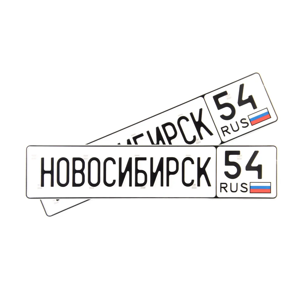 Автомобильный сувенирный номер НОВОСИБИРСК 54 — фото 1