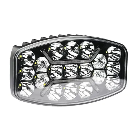 Фара светодиодная - (12/24V, 60W, 106х92х70мм) белый свет+дневной свет UZ-022