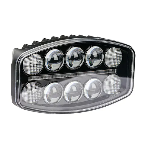 Фара светодиодная - (12/24V, 60W, 106х92х70мм) белый свет+дневной свет UZ-023