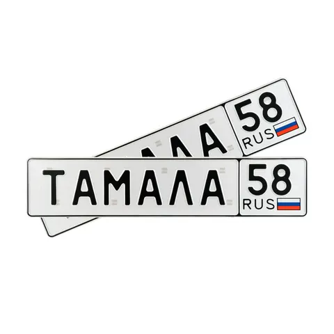 Автомобильный сувенирный номер ТАМАЛА 58