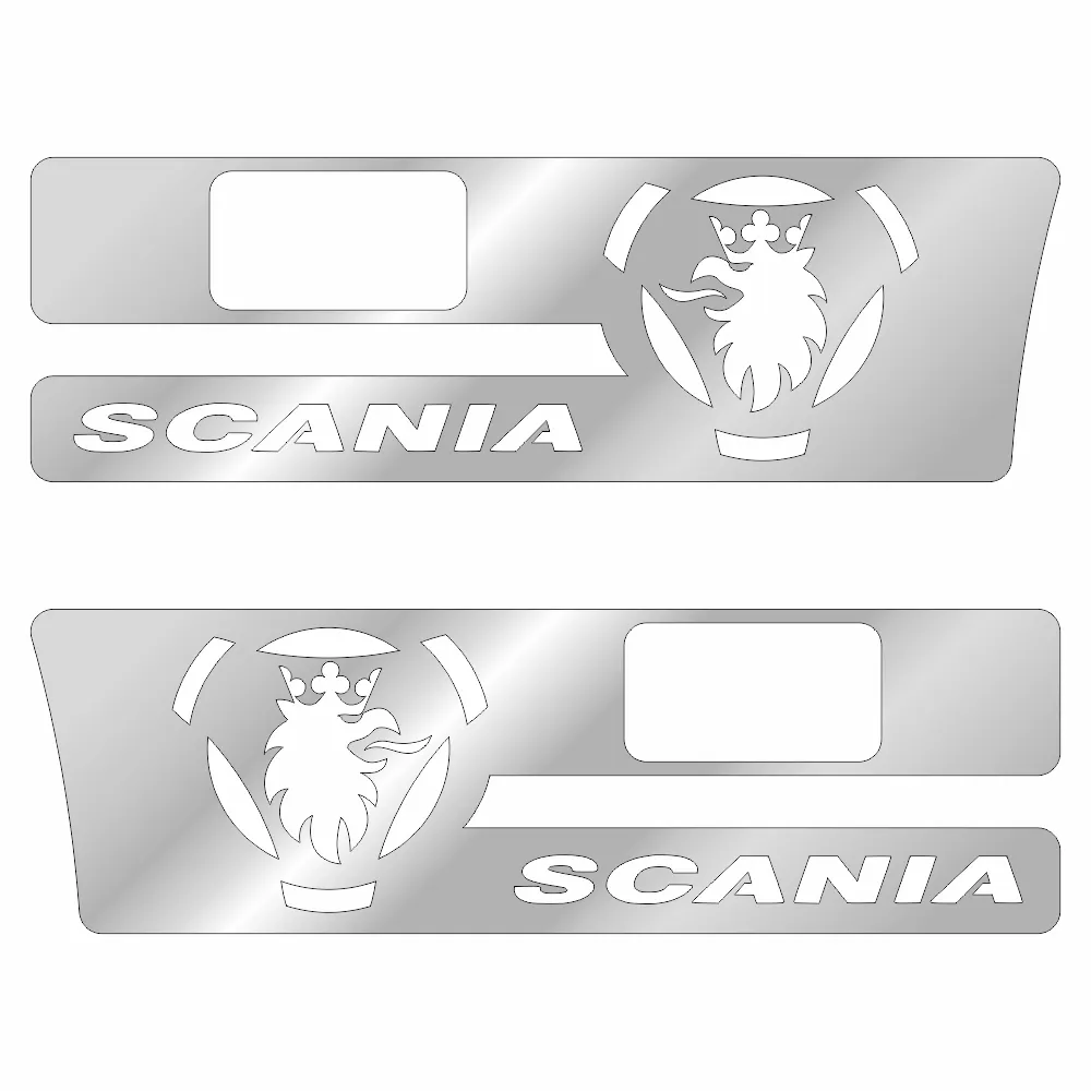 Накладки из нержавеющей стали на подножки SCANIA NKN-28 — фото 1