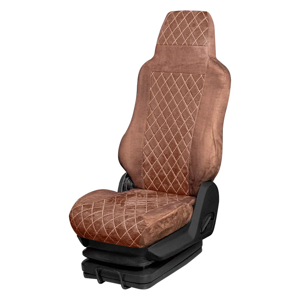 94 Чехлы Стандарт VOLVO FH/FM 13 с 2013г.в. (1-2 ремня) 2 выс.сид с рычагами откидывания спинки — фото 1