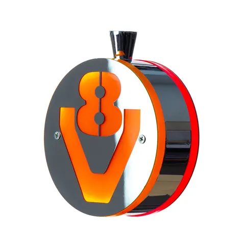 Фонарь под зеркало V8 (LED, нерж., комп. 2 шт)