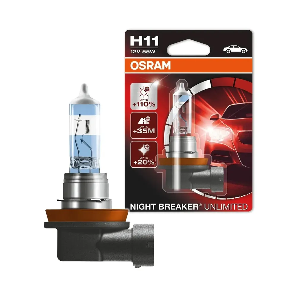 Галогенная лампа OSRAM NIGHT BREAKER UNLIMITED Н11 12V 55W (PGJ19-2) 64211NBU-01B — фото 1