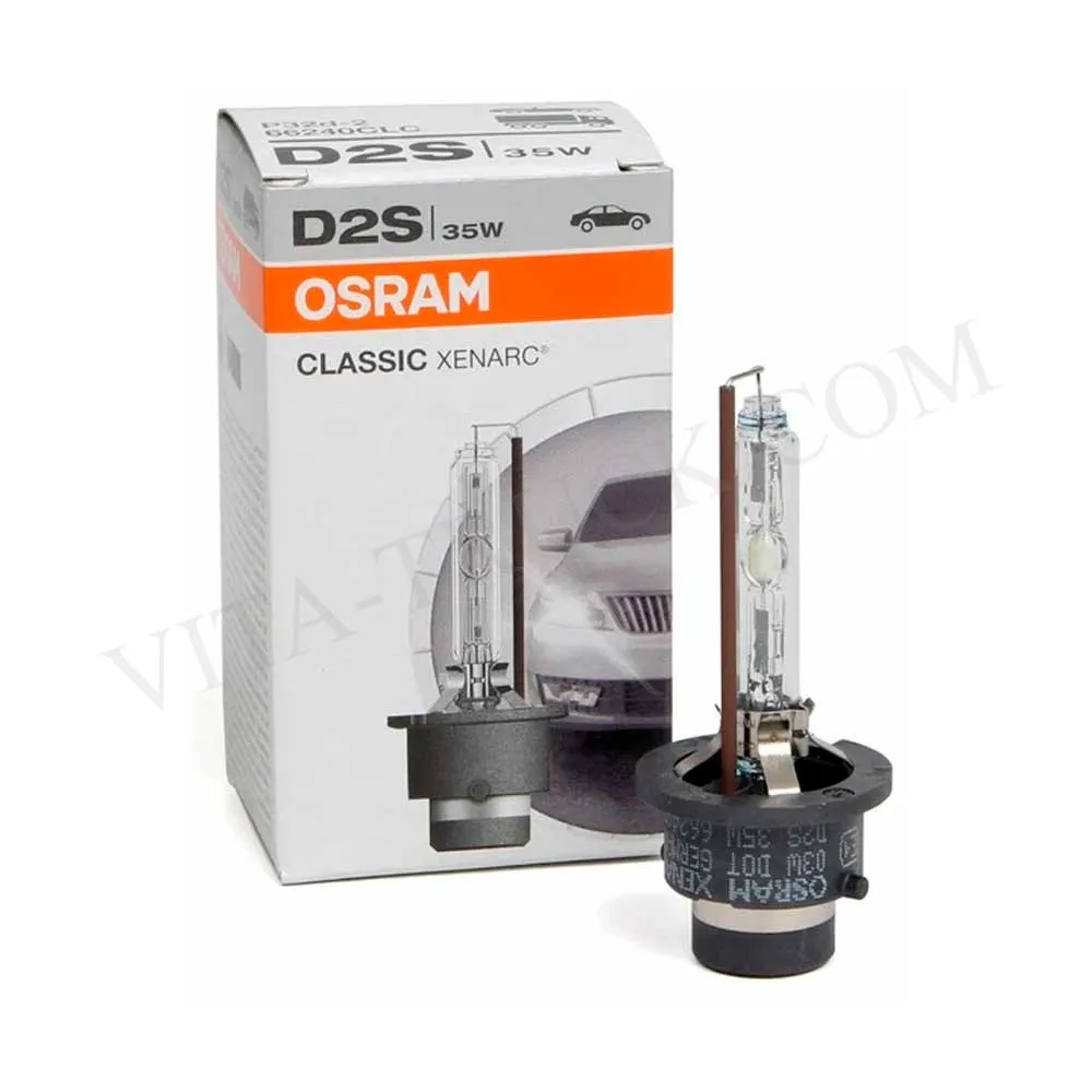 Ксеноновая лампа OSRAM 66240CLC D2S 85V-35W (P32d-2) 4200K Xenarc Classic 66240CLC — фото 1