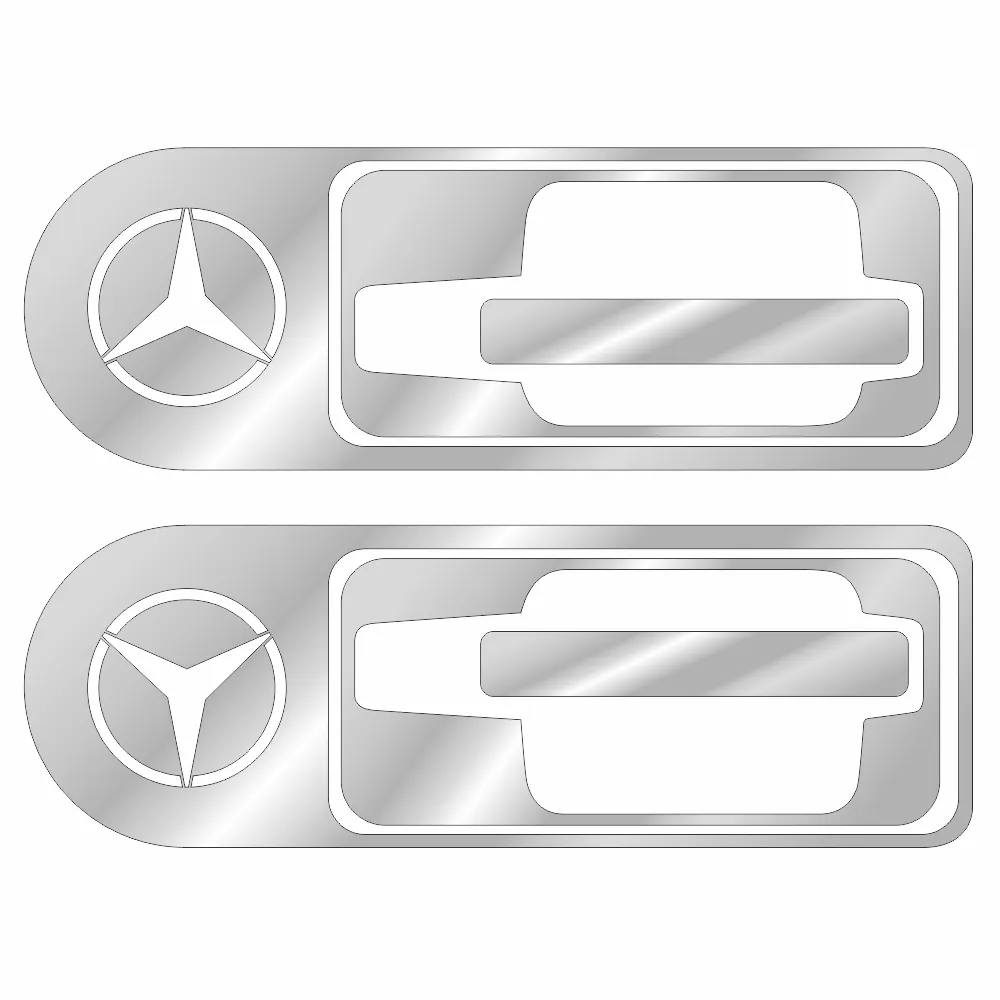 Накладки из нержавеющей стали на ручки дверей MERCEDES ACTROS NKN-12 — фото 1