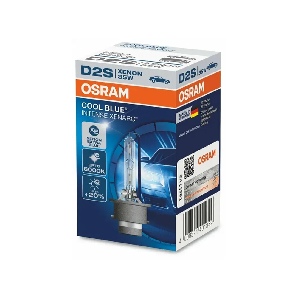 Ксеноновая лампа OSRAM 66240CBI D2S 85V-35W (P32d-2) 6000K Xenarc Cool Blue Intense 66240CBI — фото 1