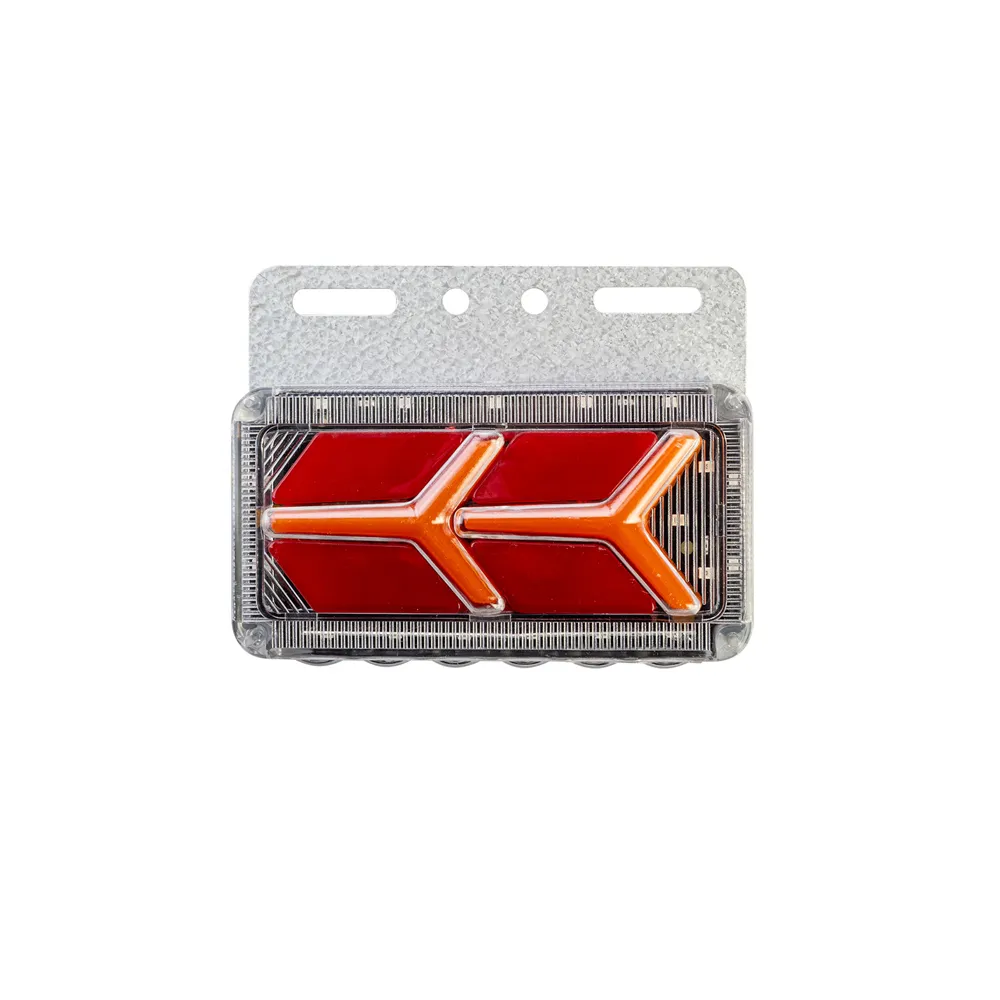 Фонарь габаритный красный №11 (LED, 24V, красный) с бегущим огнем — фото 1