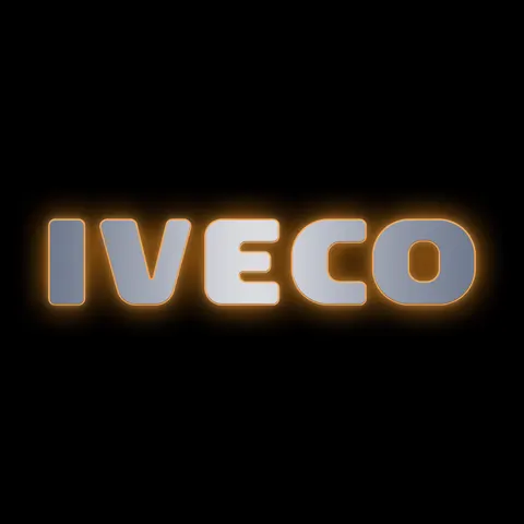 Буквы SDT эмблема на капот IVECO STRALIS от 2021 (580х115)