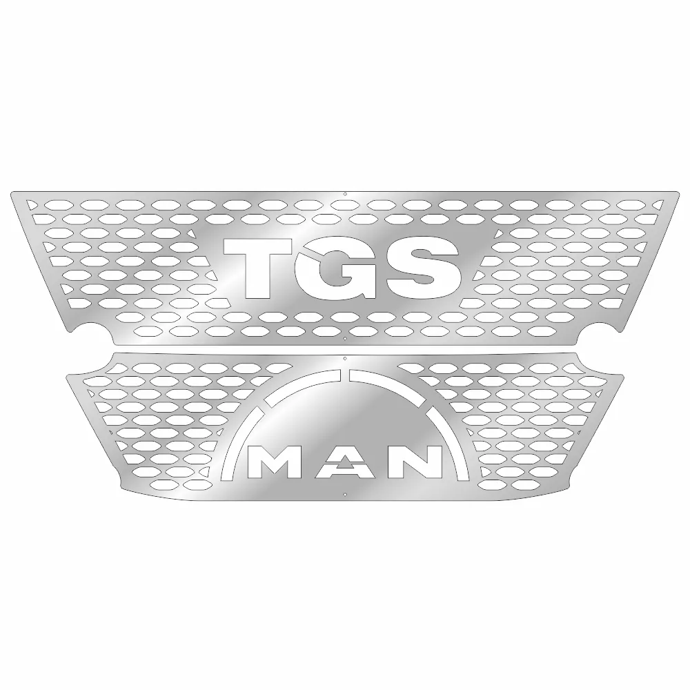 Накладки из нержавеющей стали на бампер MAN TGS NKN-84 — фото 1