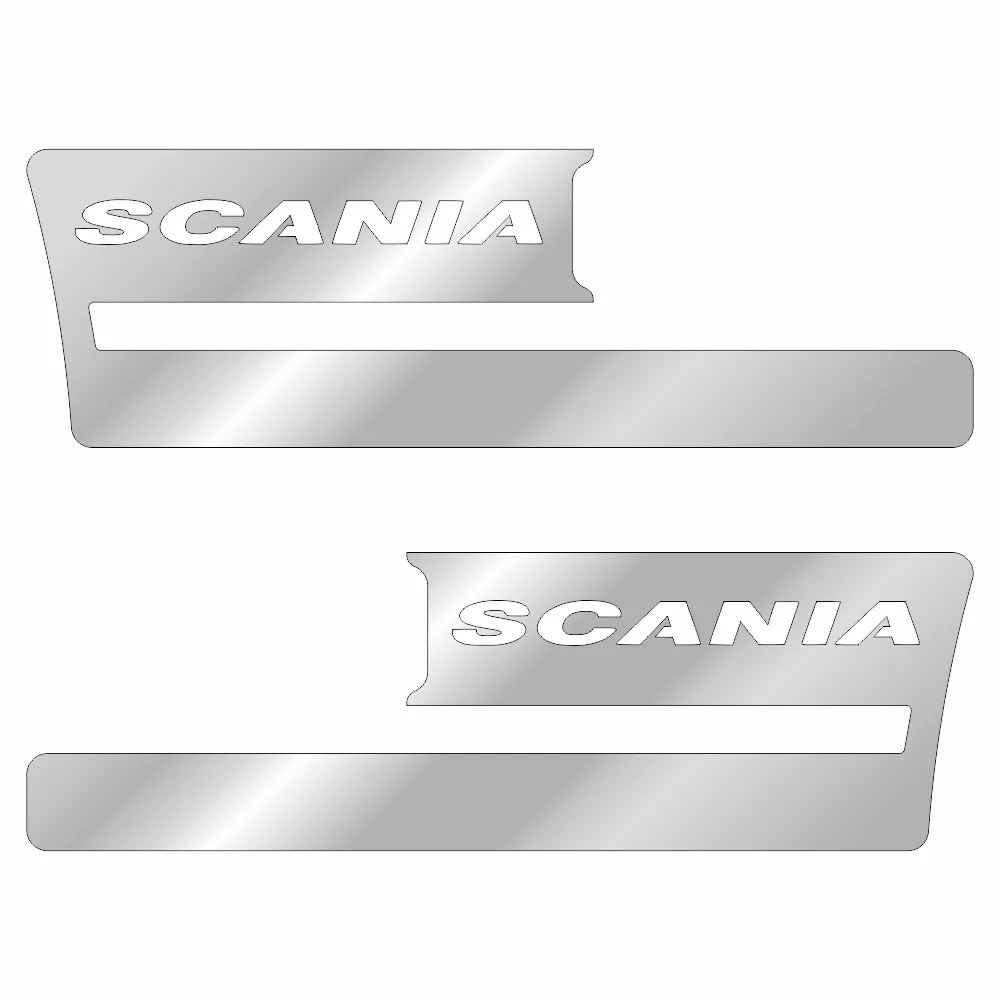 Накладки из нержавеющей стали на подножки SCANIA NKN-30 — фото 1