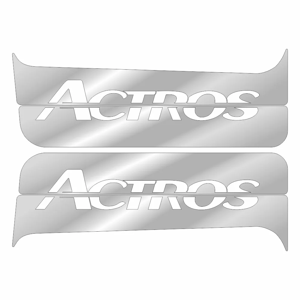 Накладки из нержавеющей стали на стойки дверей MERCEDES ACTROS (MP2, MP3) NKN-11 — фото 1