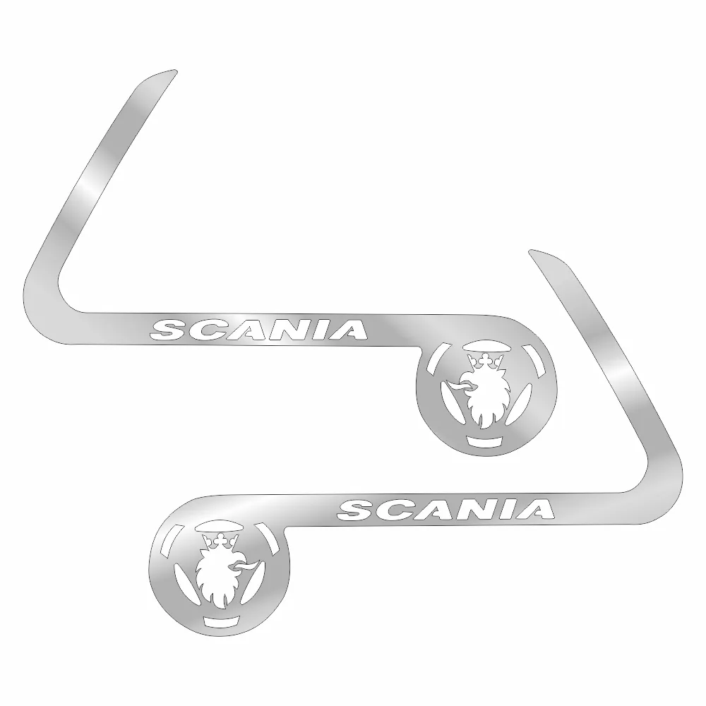 Накладки из нержавеющей стали на ручки дверей SCANIA NKN-17 — фото 1