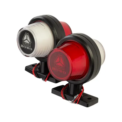 Фонарь габаритный MAXI CNHTC (Howo) (белый-красный) LED 24V