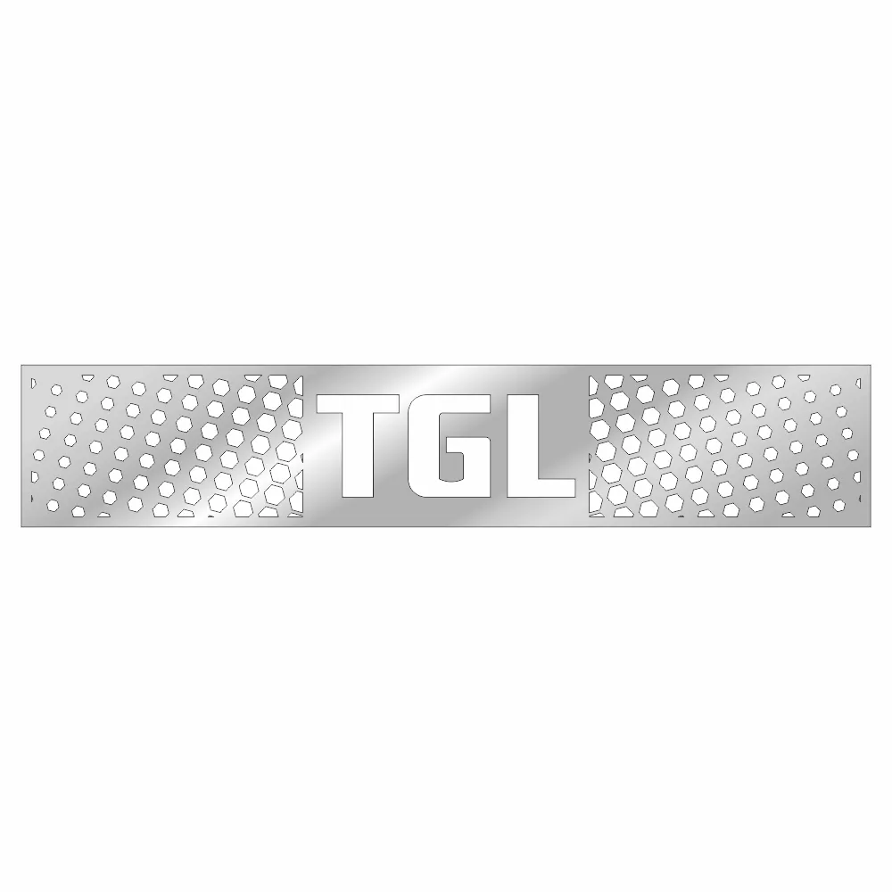 Накладки из нержавеющей стали на бампер MAN TGL NKN-114 — фото 1