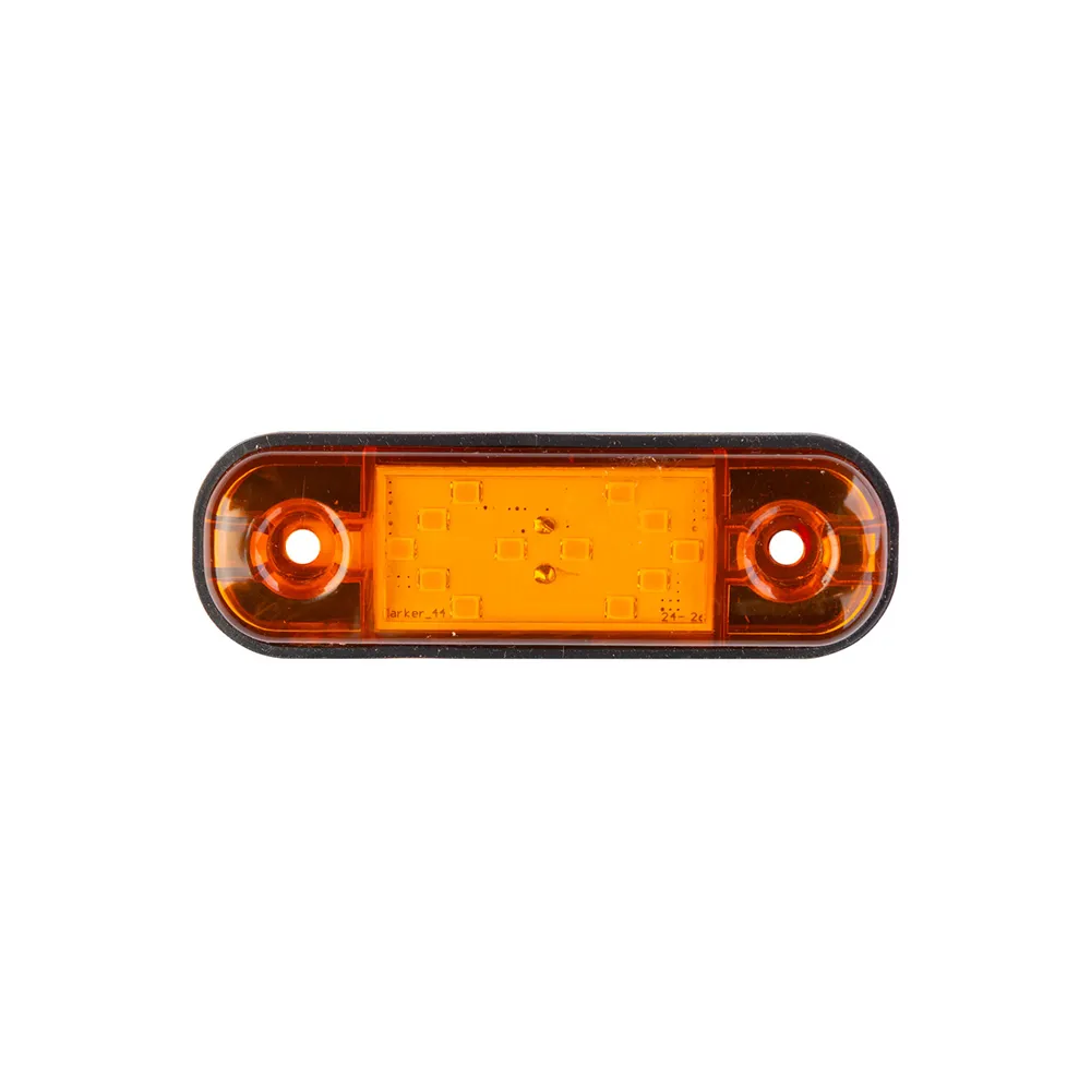 Фонарь габаритный контурный "Стрелка" (12LED, 12/24V, желтый) 160-01 — фото 1