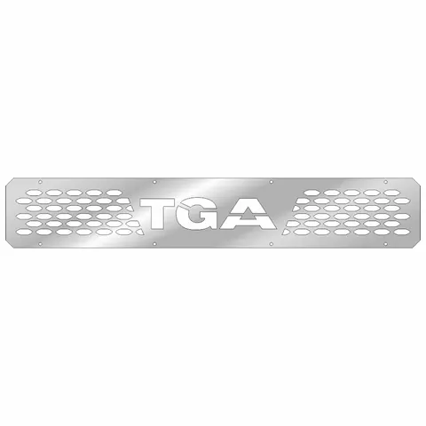 Накладки из нержавеющей стали на бампер MAN TGA (узк. кабина, от 2008г.в.) NKN-91