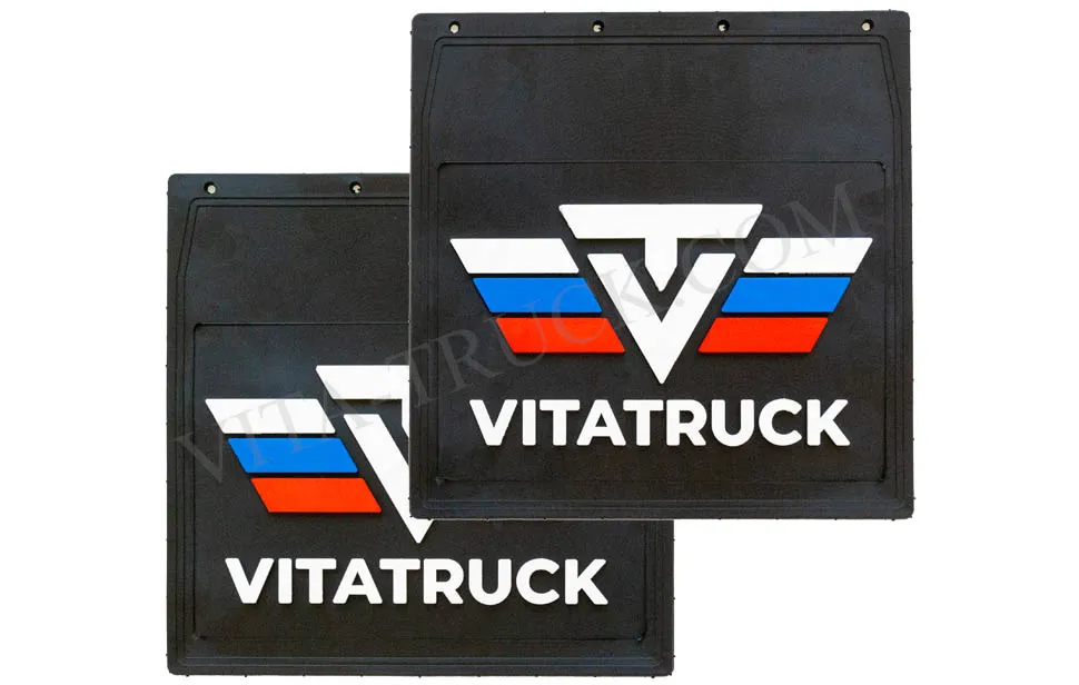 Брызговики Черные Люкс 40*40 VITA TRUCK — фото 1