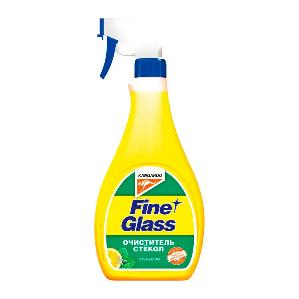 Очиститель для стекол Fine glass (лимон-мята) 500 мл KANGAROO — фото 1