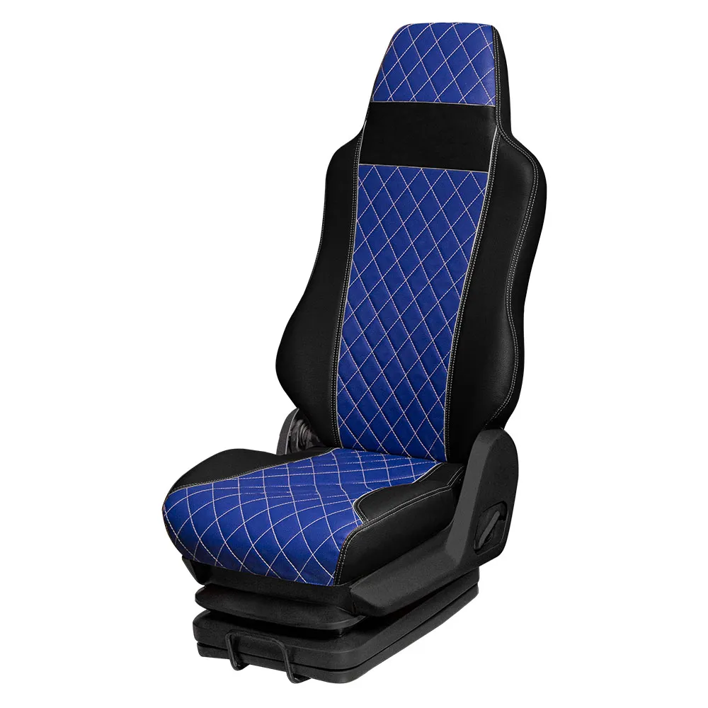 47 Чехлы Премиум VOLVO FH-13 от 2014 (1 ремень) 2 выс.сид.с рычагами откидывания спинки — фото 1