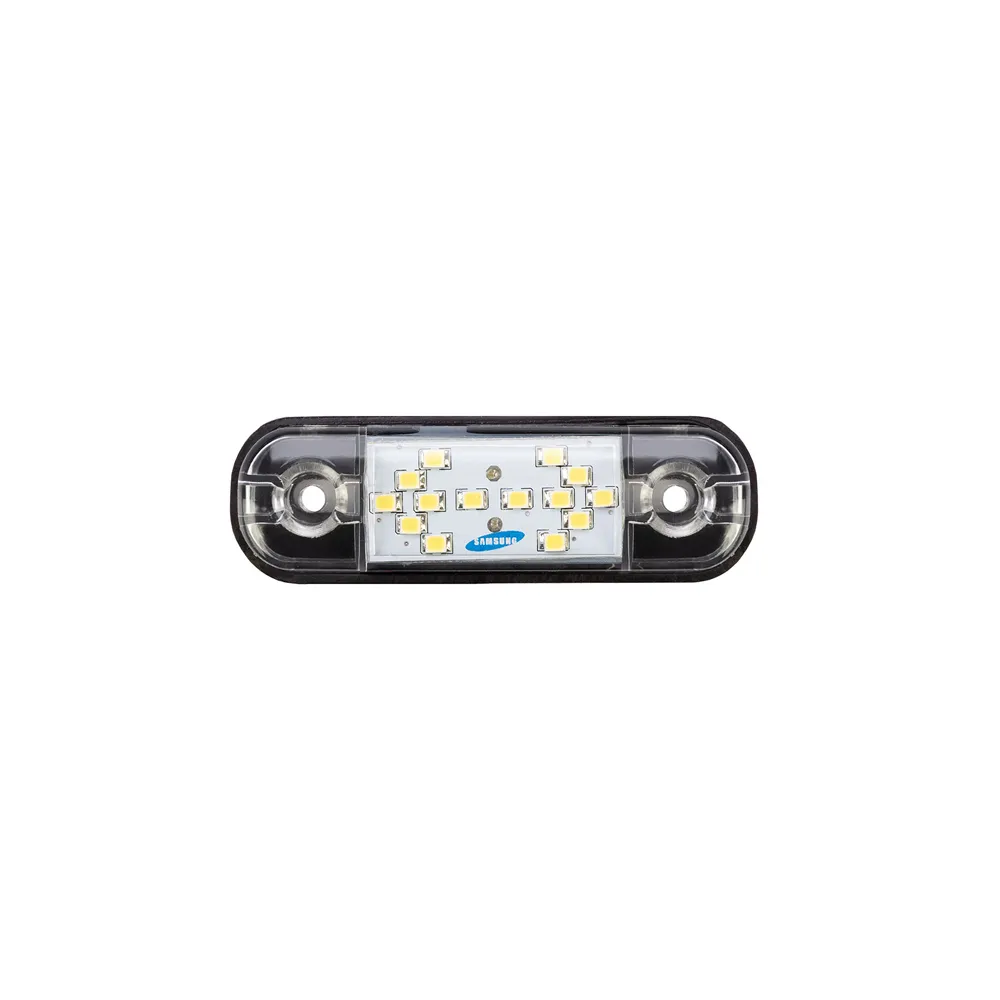 Фонарь габаритный белый "Стрелка" (14LED, 12/24V) 160-00 — фото 1