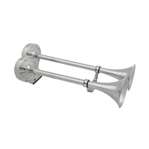 Звуковой сигнал 2-х рожковый (12V, нерж., L=450мм) 62 HD-410