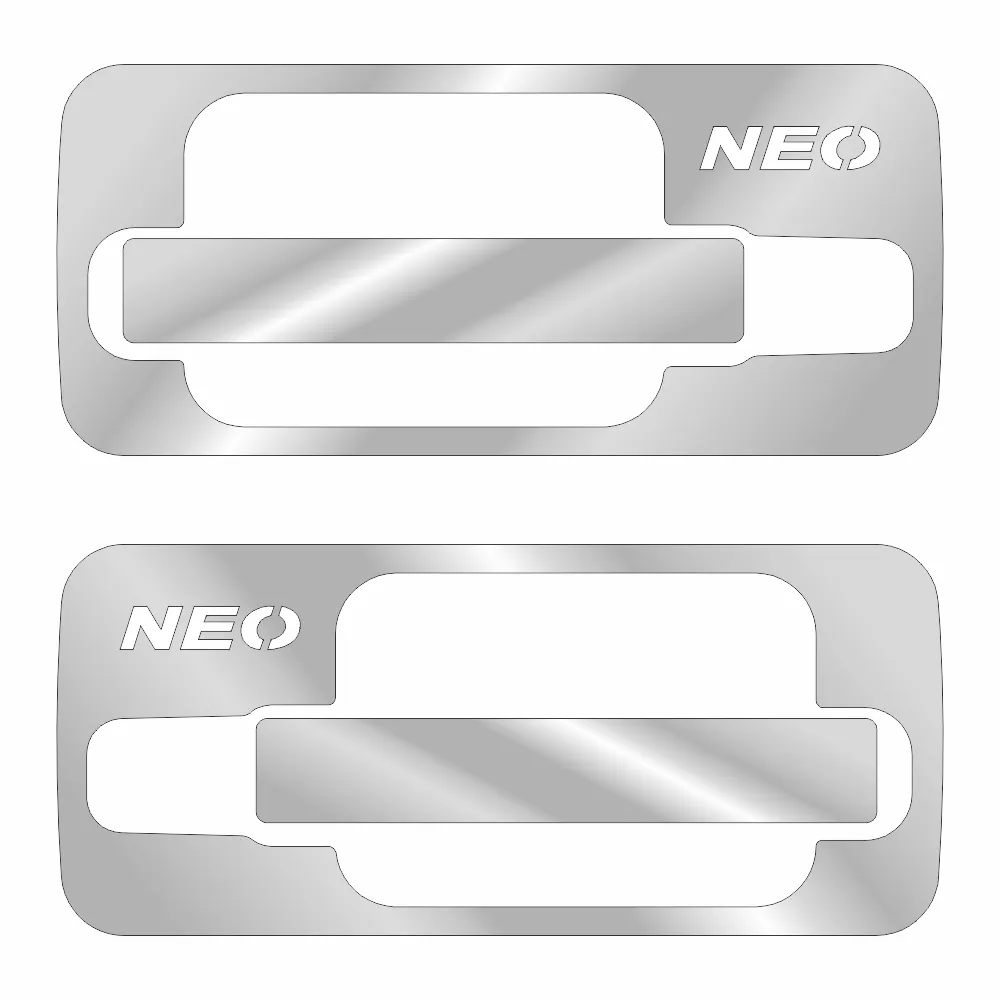 Накладки из нержавеющей стали на ручки дверей КЗ NEO NKN-61 — фото 1