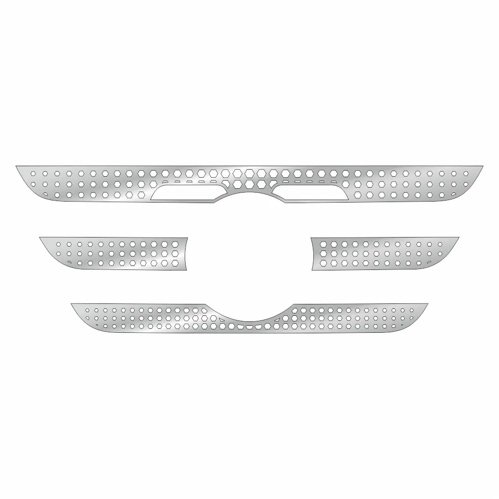 Накладки из нержавеющей стали на капот Mercedes MP3 (MegaSpace) NKN-109 — фото 1