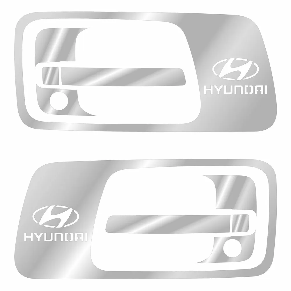 Накладки из нержавеющей стали на ручки дверей Hyundai Mighty NKN-117 — фото 1