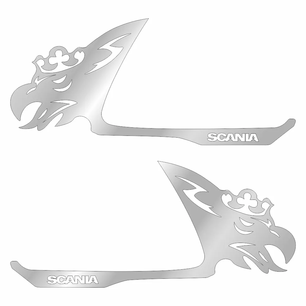 Накладки из нержавеющей стали на ручки дверей SCANIA 6 серии R/G/S NKN-93 — фото 1