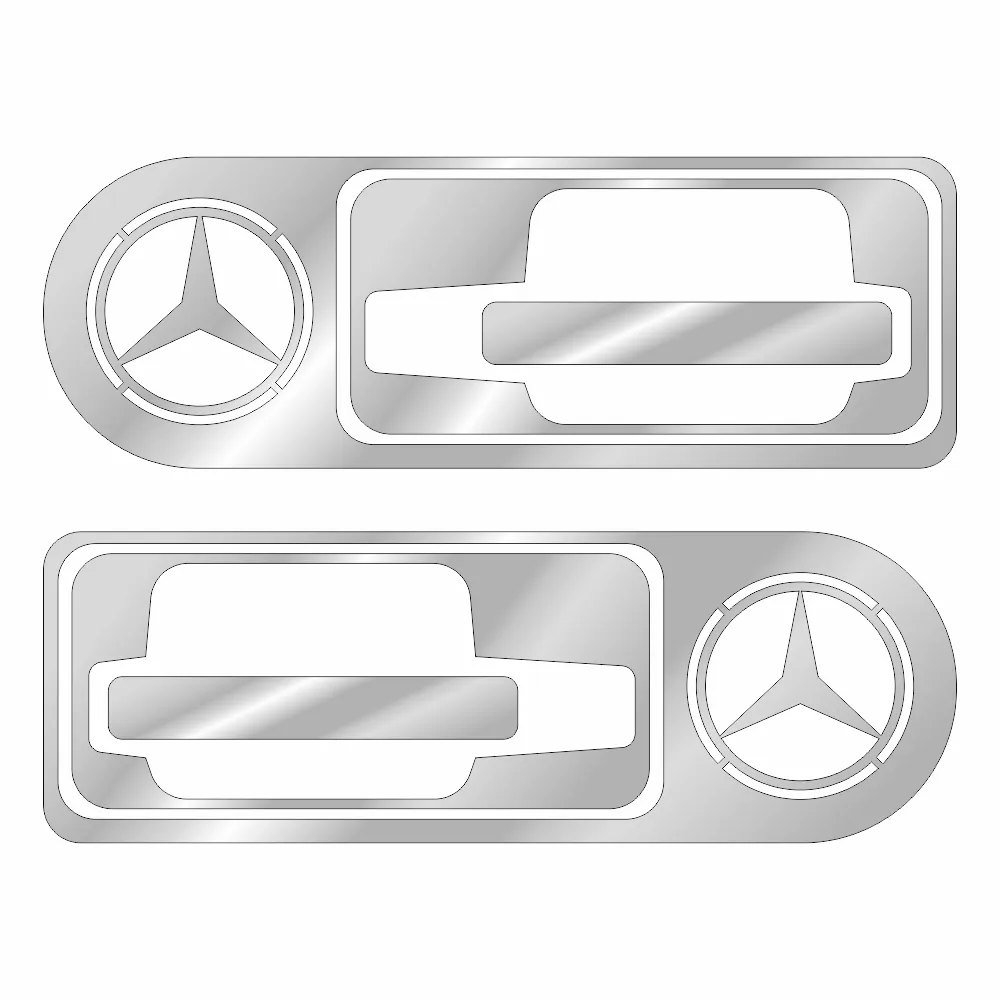 Накладки из нержавеющей стали на ручки дверей MERCEDES NKN-39 — фото 1