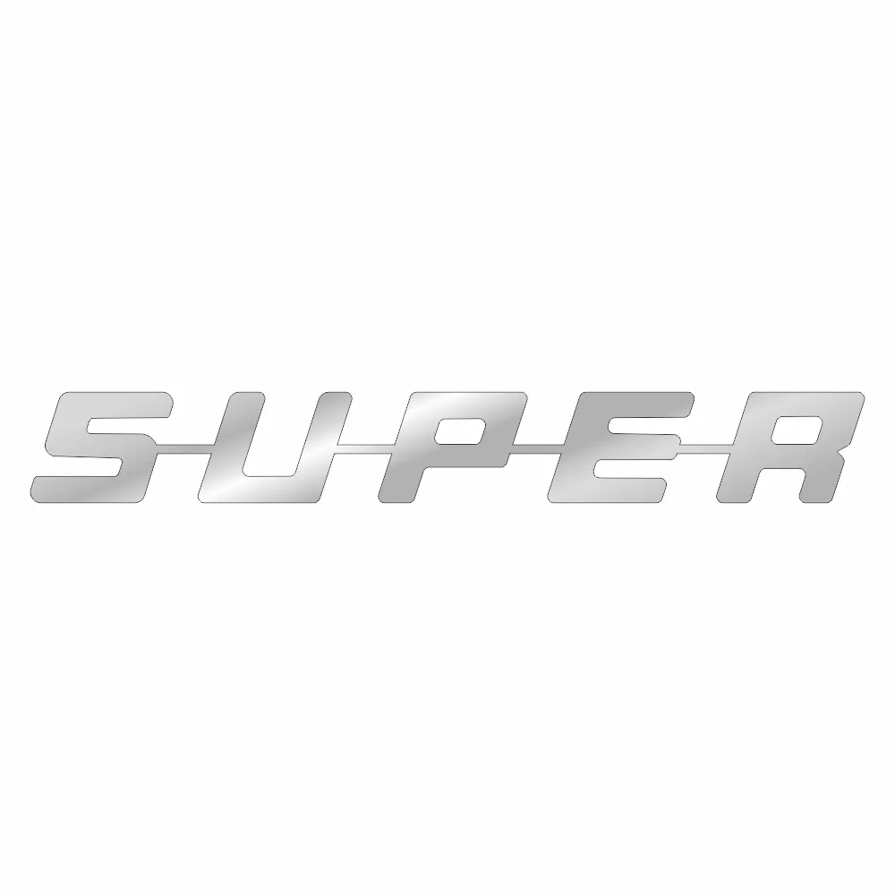 Накладки из нержавеющей стали на надпись "SUPER" NKN-31 — фото 1
