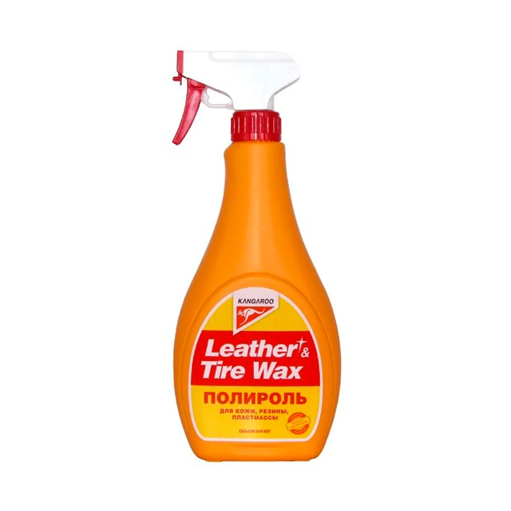 Полироль универсальный (кожа, резина, пластик) Leather&TireWax KANGAROO (500мл.) — фото 1
